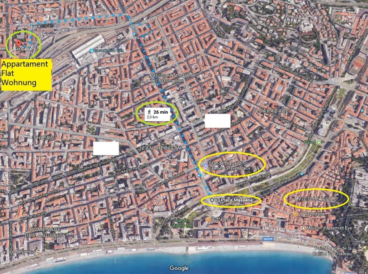 Nice/Nizza : Apartment المظهر الخارجي الصورة